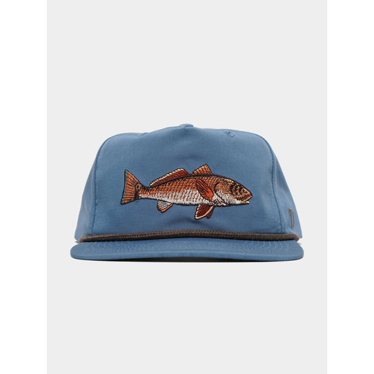 The Duck Camp Redfish Hat in the Costal Blue Colorway