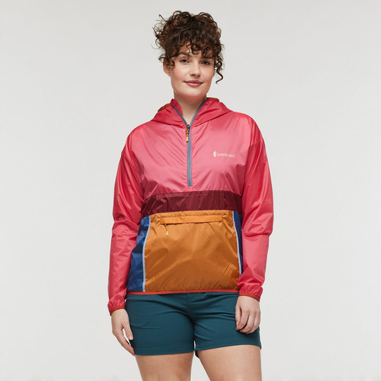 The Cotopaxi Women's A waist-length jacket is the perfect cover for day-to-day wear in the Floor is Lava Colorway