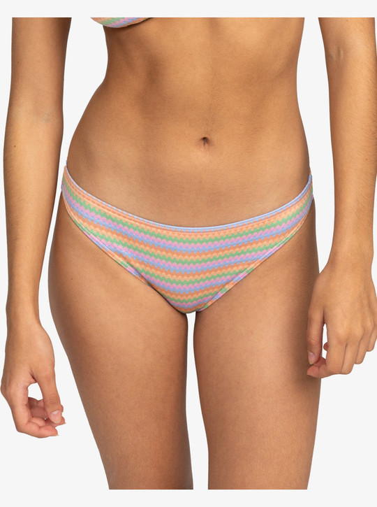 Roxy Women's Wavy Stripe Moderate Bikini Bottoms