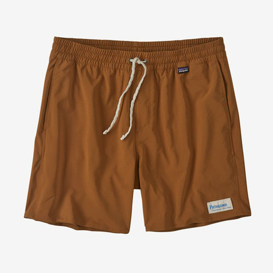 Patagonia Men's Hydropeak 16" Volley Shorts Tree Ring Brown front