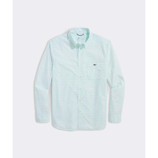 contrast pocket shirt in Blch Aqua Plaid colorway