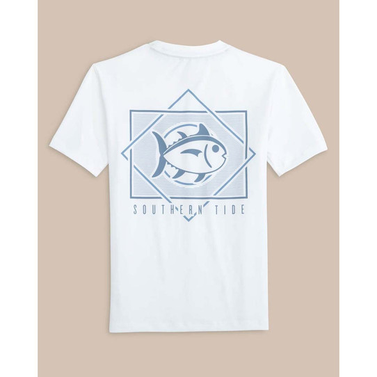 The screw print T-shirt in Classic White colorway