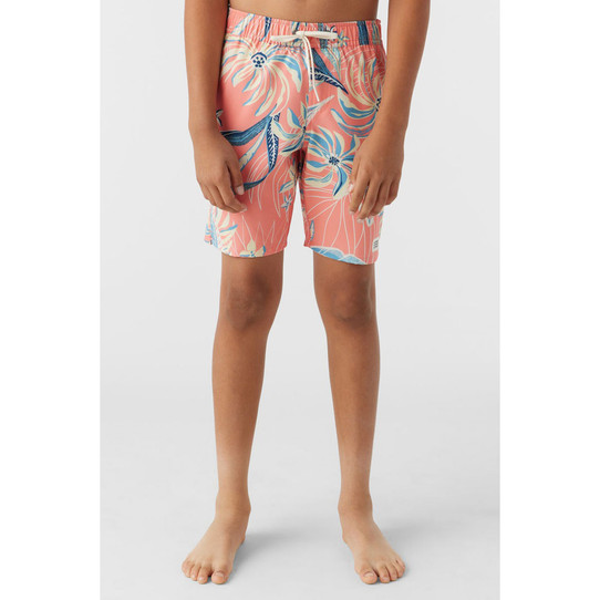 The O'Neill hombre' Hermosa Crew 16" Volley Boardshorts in Coral colorway