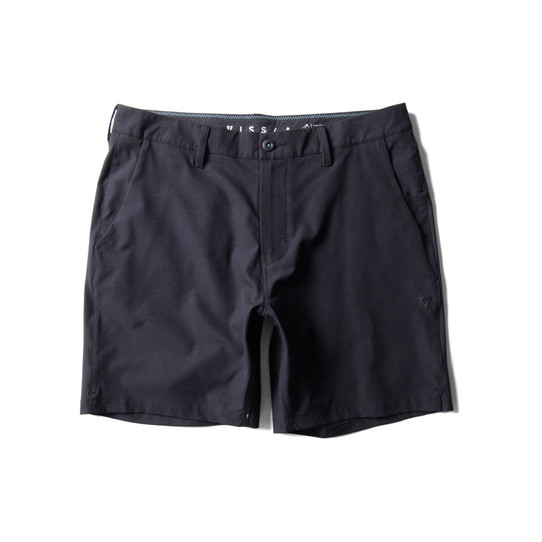 Th Vissla Men's Cutlap Eco 17.5 inch Hybrid Walkshorts in Black