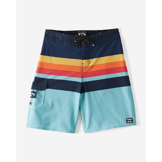 Billabong Toddlers All Day Stripe Pro Boardshorts in Blue colorway