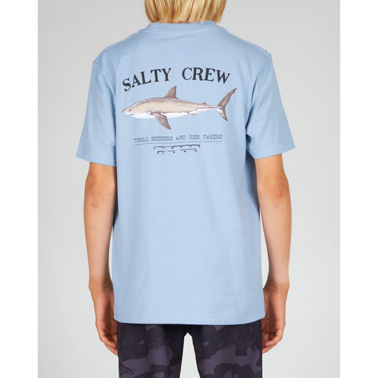 The Salty Crew Boys' Bruce Tee in Marine Blue