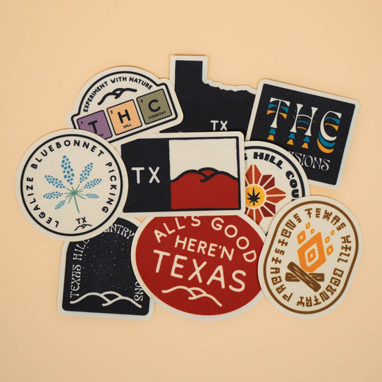 The Texas Hill Country Provisions THC Sticker Pack V1
