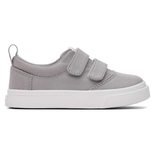 TOMS Toddlers' Tiny Fenix Double Strap Sneakers in Grey colorway