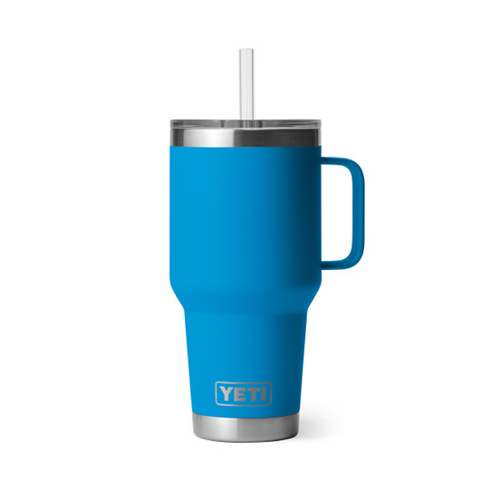 YETI Rambler 25 oz Mug with Straw Lid - Big Wave Blue