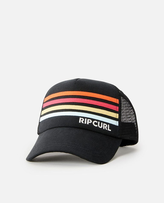 Rip Curl Women's Mixed Revival Trucker Hat in Black colorway