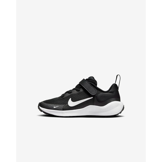 The Nike Little Kid' Revolution 7 Running Shoes in Black and White