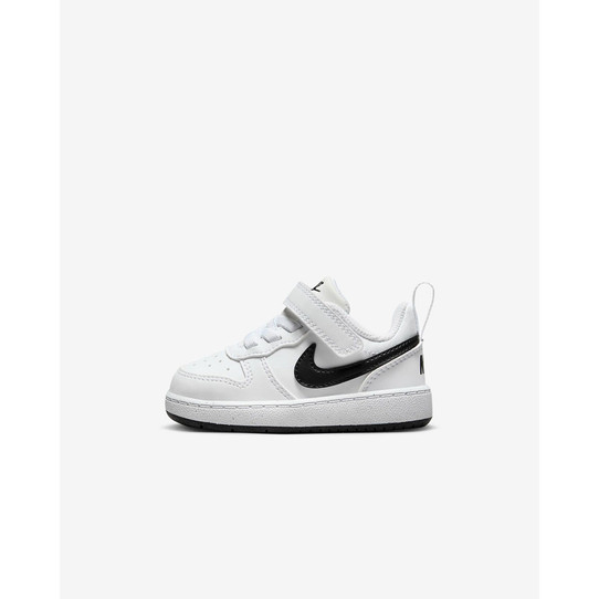 The Nike Toddlers' Court Borough Low Recraft Shoes in White and Black