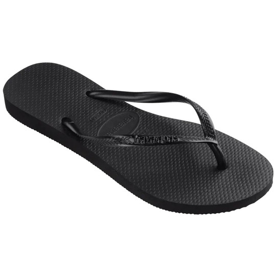 The Havaianas Women's Slim Flip Flops in Black