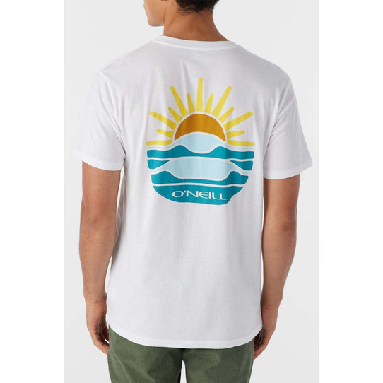 O'NEILL MEN'S SUN SWELL TEE IN WHITE COLORWAY