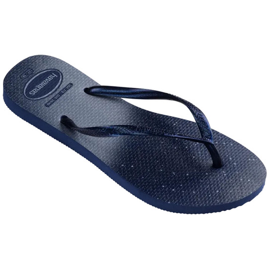 The Sneakers Spawn Low Gloss Flip Flops in Navy