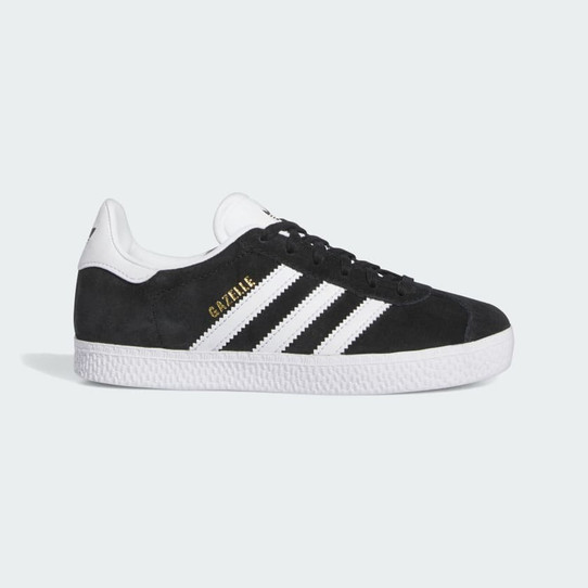 Adidas Little Kids' Gazelle Sneakers in Black/White colorway