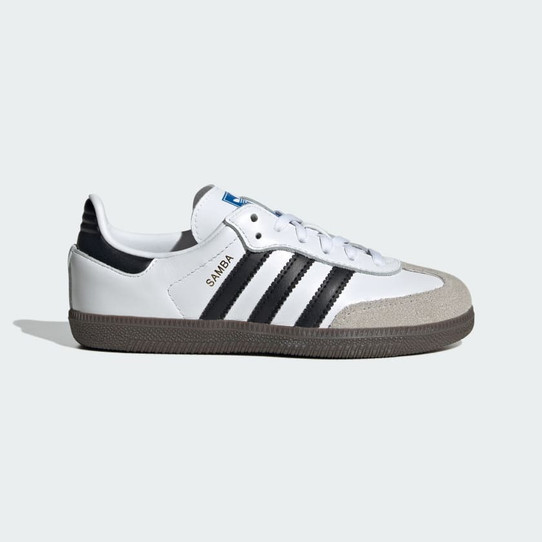 Adidas Big Kids' Samba OG Sneakers in Core Black/Cloud White colorway