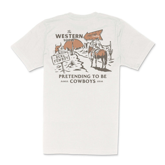 Sendero Provisions Western Show T-Shirt in White colorway