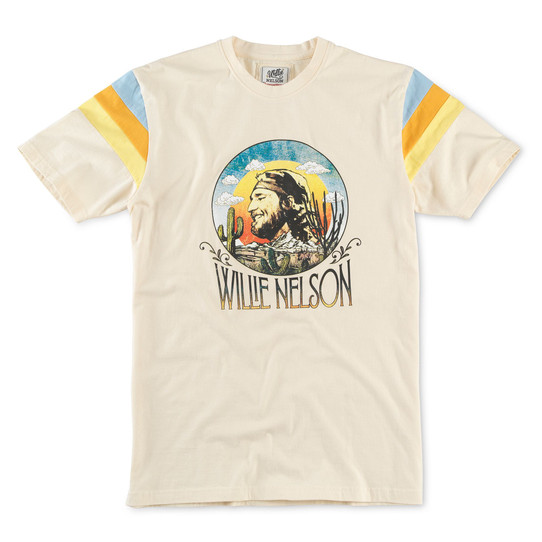 American Needle Willie Nelson Sunset T-Shirt in Cream colorway