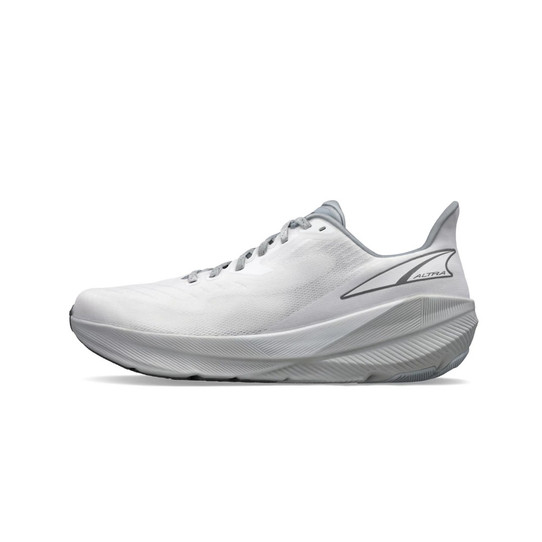 The sneaker leather upper in White and Grey