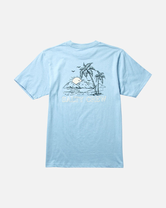 The Salty Crew Boys' Unwind Short Sleeve Tee in Marine Blue