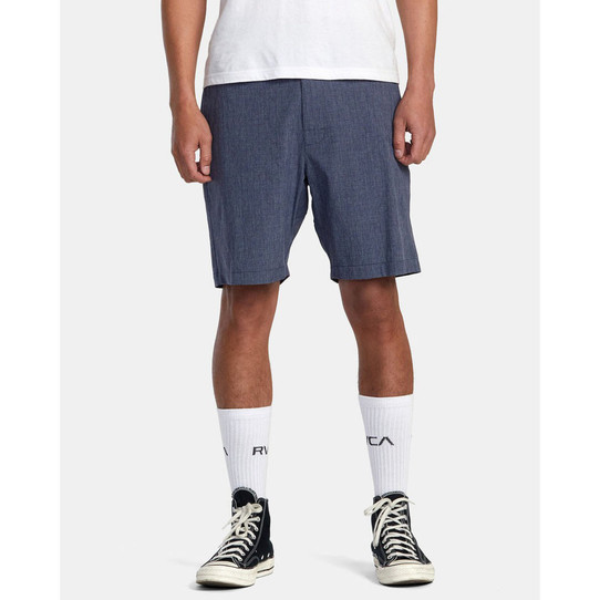 The RVCA Men's All Time Roads 19 inch Shorts in the Moody Blue Colorway