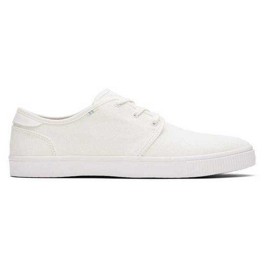 The TOMS Men's Carlo Heritage Canvas Sneakers in White