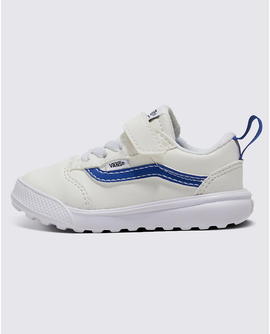 The Vans Toddlers' Ultrarange 66 V Shoes in Off White and Blue