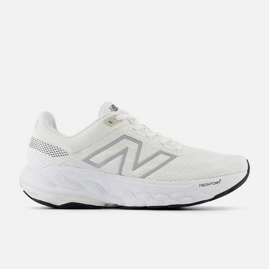 The New Balance Women's Fresh Foam X 860v14 Running Shoes in White and Black