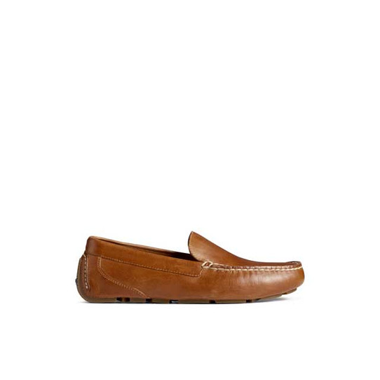 The Sperry Men's Davenport Venetian Driver Loafers in Tan Leather