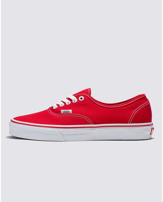 The Vans Men's Authentic Women shoes in Red and White