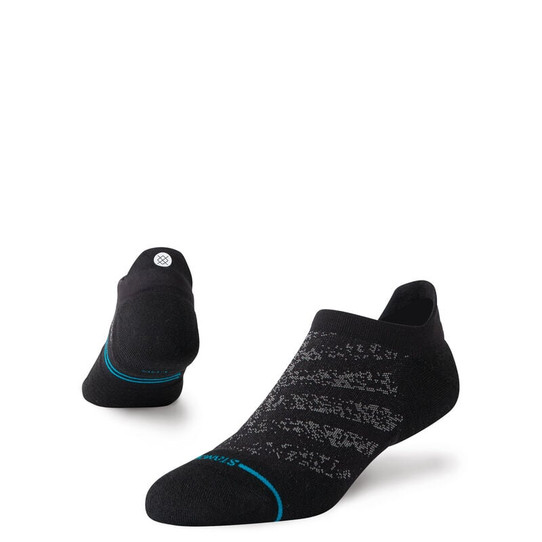 Stance Run Light Tab Performance Socks in Black front