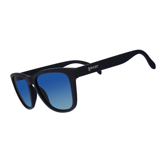 goodr Drinks Seawater, Sees Future Sunglasses in Navy/Blue Gradient