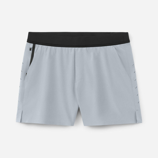 Ten Thousand Men's Interval Shorts Light Grey 5-inch front