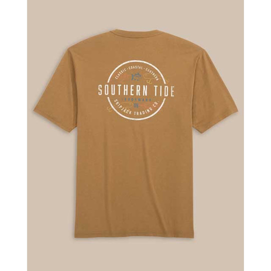 The Southern Tide Men's Lures Tee in Brown