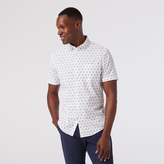 The Mizzen+Main Men's Leeward Dress Shirt in White