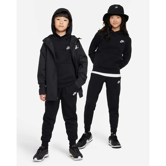 The Nike Youth Sportswear Club Fleece Hoodie in Black