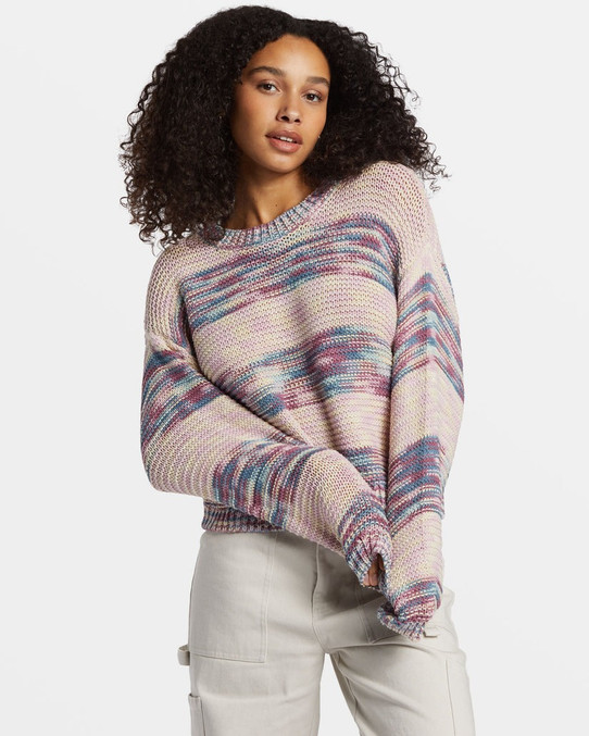 Billabong Women's Fade Out Sweater in Blue Shadow