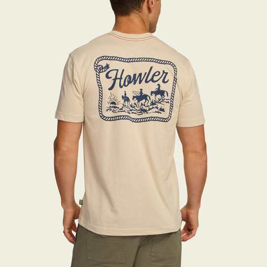 Howler Brothers Howler Posse T-Shirt Sand Heather back view