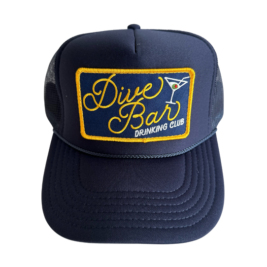 Local Beach Dive Bar Trucker Hat in Navy