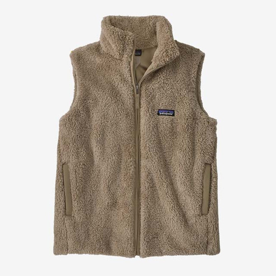 Patagonia Women's Los Gatos Fleece Vest in Seabird Grey layered look
