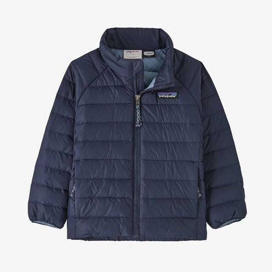 Patagonia Toddlers' Down Sweater Jacket New Navy back view