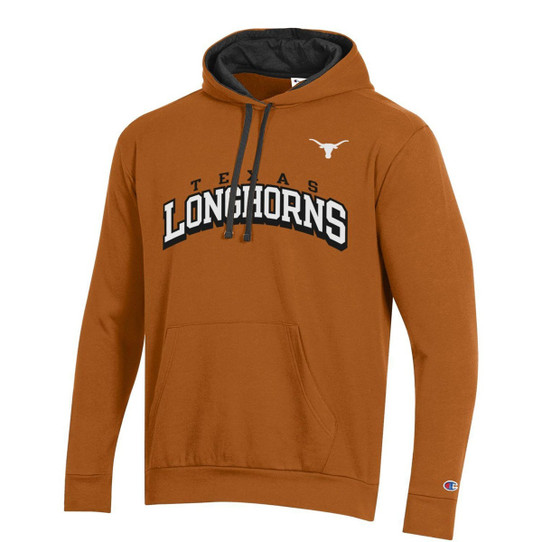 Champion Texas Longhorns Men's Stadium Fleece Hoodie in Burnt Orange