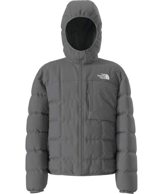 The North Face Boys' Reversible Shasta Full-Zip Hooded Jacket in Smoked Pearl detail view