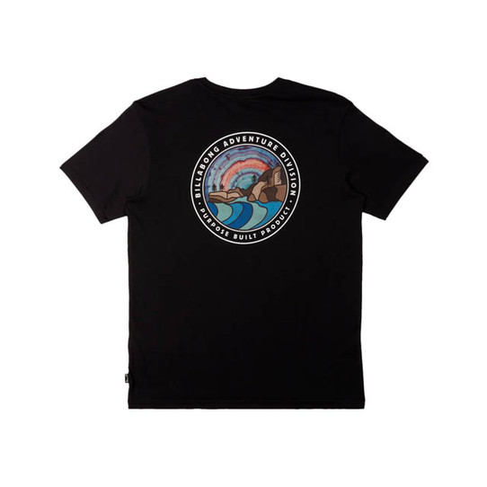 Billabong Men's Rockies Short Sleeve Tee in the colorway Black