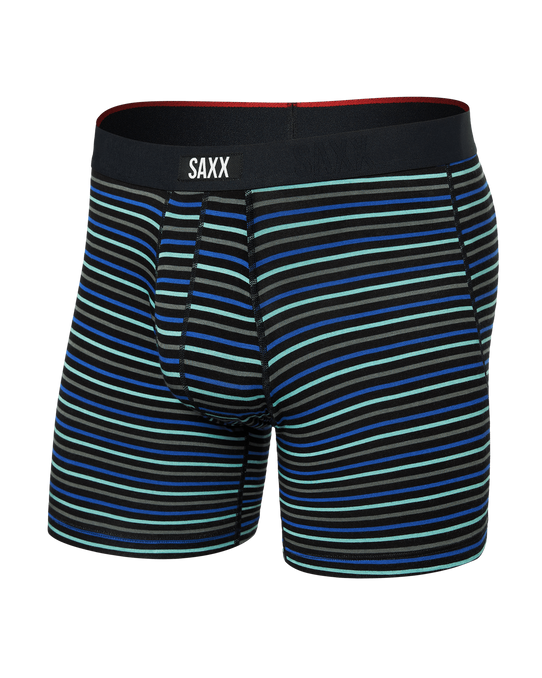 SAXX Men's Vibe Xtra Boxer Briefs - Gents Stripe / Sport Blue