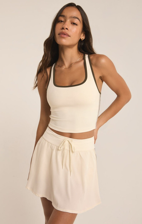 Z Supply Women's Match Day Tank in Sandstone colorway