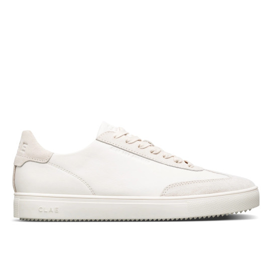 The Clae Women's Deane Leather Sneakers in Off White