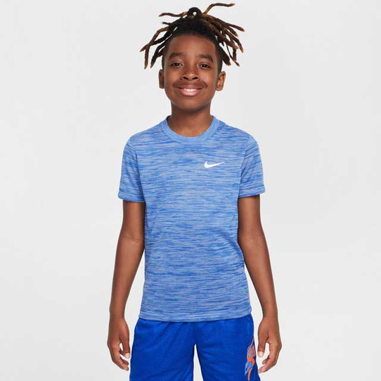 The Nike Kids' Sportswear Legend DRI-FIT Tee in Game Royal Blue The Nike Kids' Sportswear Legend DRI-FIT Tee in Game Royal Blue