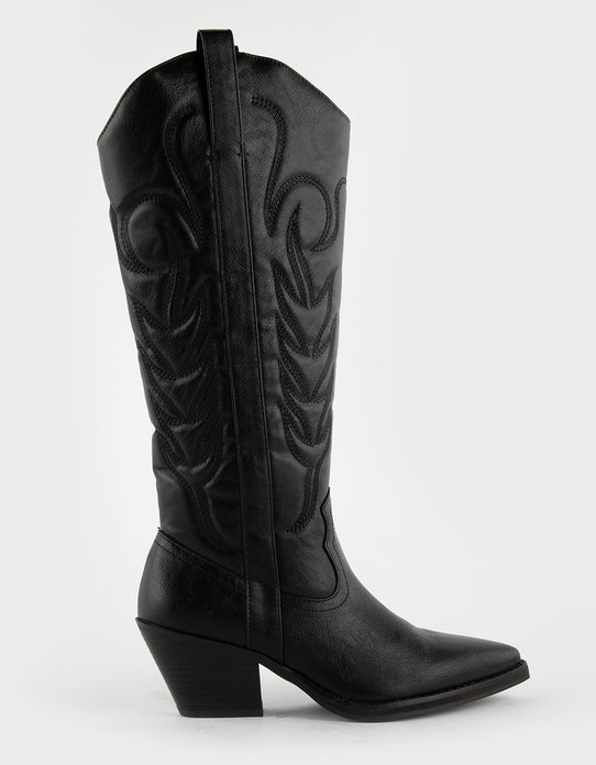 Matisse Women's Dixie Cowgirl Boots in Black sole view